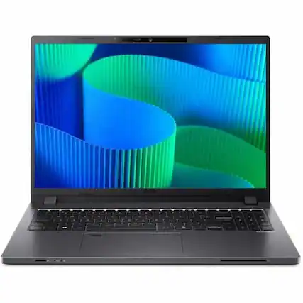 Front. Acer - Acer TravelMate P2 16 P216-51T-G2 TMP216-51T-G2-57NG 16" Touchscreen Notebook - WUXGA - 60 Hz - Intel Core 5 120U - 16 - Iron.