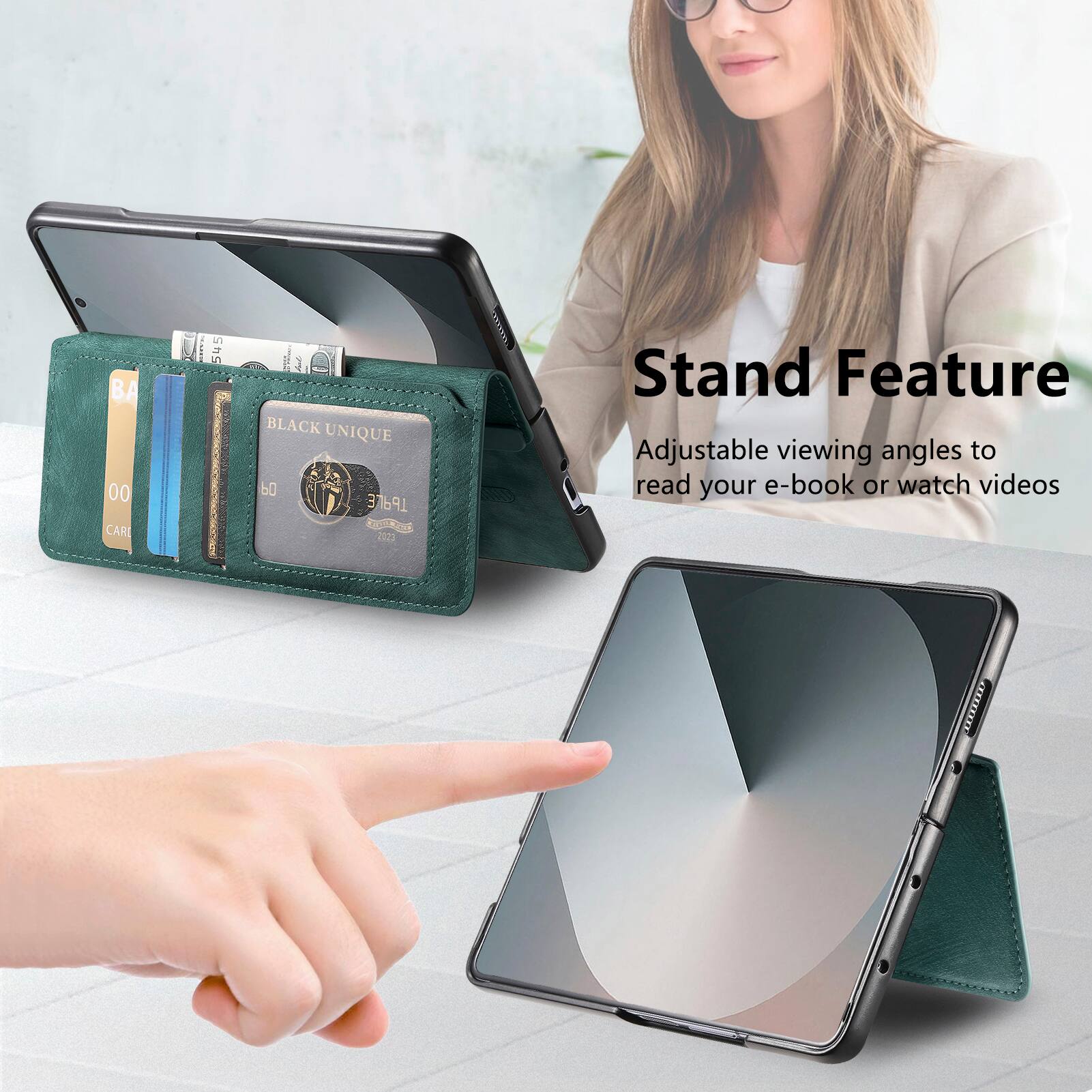 BA 00 CARE i S4S 1 BLACK UNIQUE 60 9 R 202 SXAAAXIS

Stand Feature

Adjustable viewing angles to read your e-book or watch videos