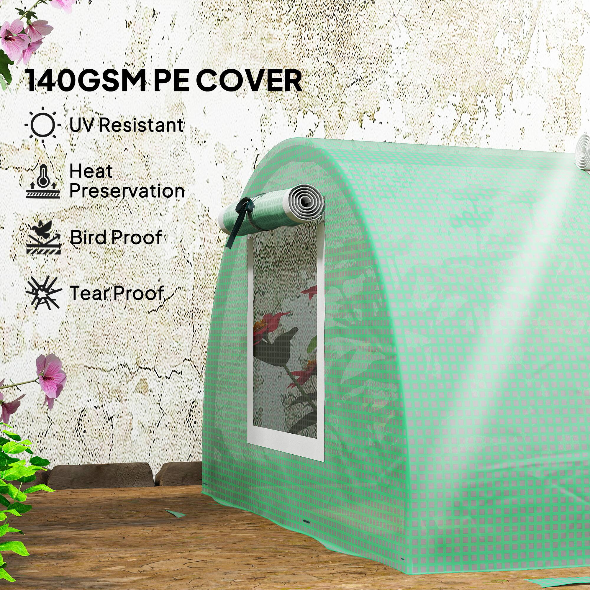 140GSM PE COVER

- UV Resistant
- Heat Preservation
- Bird Proof
- Tear Proof
