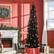 Alt View 1. Homcom - Artificial Pencil Christmas Tree, Slim Xmas Tree with 499 Realistic Branch Tips and Plastic Stand - black.