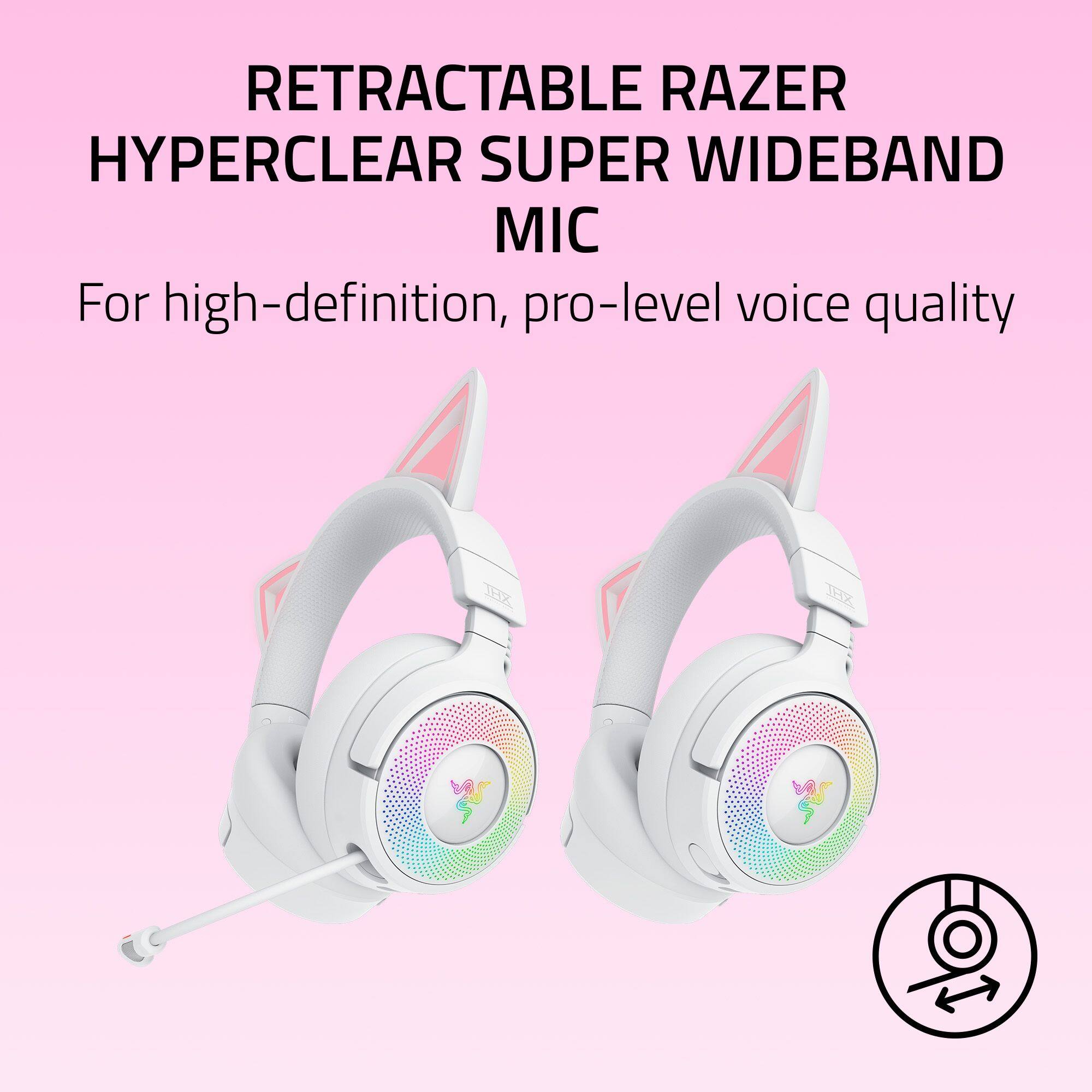 RETRACTABLE RAZER HYPERCLEAR SUPER WIDEBAND MIC

For high-definition, pro-level voice quality