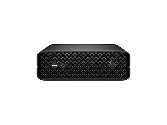 Front. HP - HP Z2 Mini G1i SFF Desktop Computer U5 235 16GB 512GB SSD W11P BM6M2UTABA - Black.