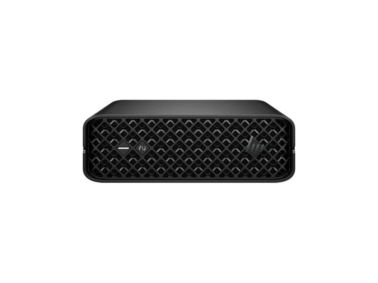 Front. HP - HP Z2 Mini G1i SFF Desktop Computer U5 235 16GB 512GB SSD W11P BM6M2UTABA - Black.