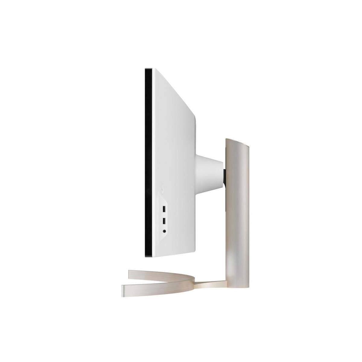 Alt View 6. LG - LG 49WL95C-W 49" UltraWide Curved Dual QHD Virtually Borderless IPS LED Monitor with Built-in Speakers, 5120x1440 and Cl - Black.