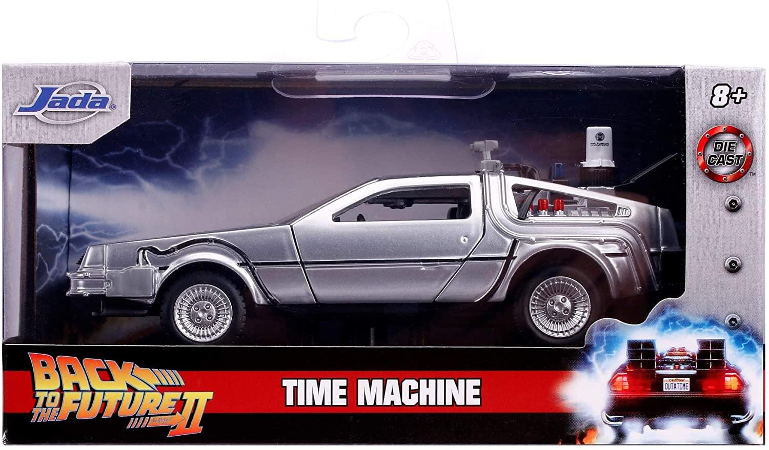 Jada 8+ 1 no DIE CAST TM B BACK TO FUTURE THE "II" TIME MACHINE OUTATIME