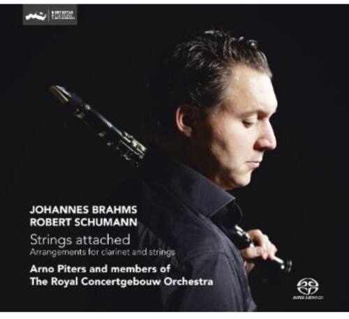 JOHANNES BRAHMS  
ROBERT SCHUMANN  
Strings attached  
Arrangements for clarinet and strings  
Arno Piters and members of The Royal Concertgebouw Orchestra  

JESOCD