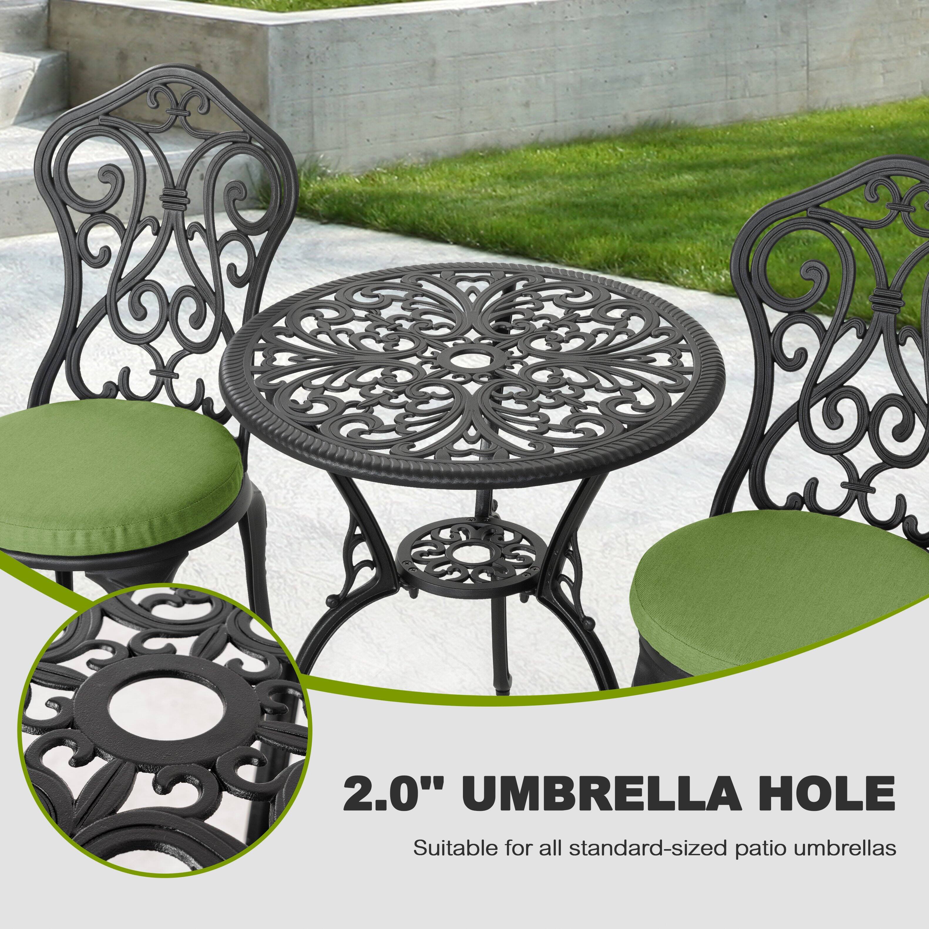 2.0" UMBRELLA HOLE  
Suitable for all standard-sized patio umbrellas