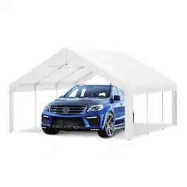 Mondawe - 20 x 20 ft Event Shelter Carport Tent with Detachable Sidewalls and Windows - White