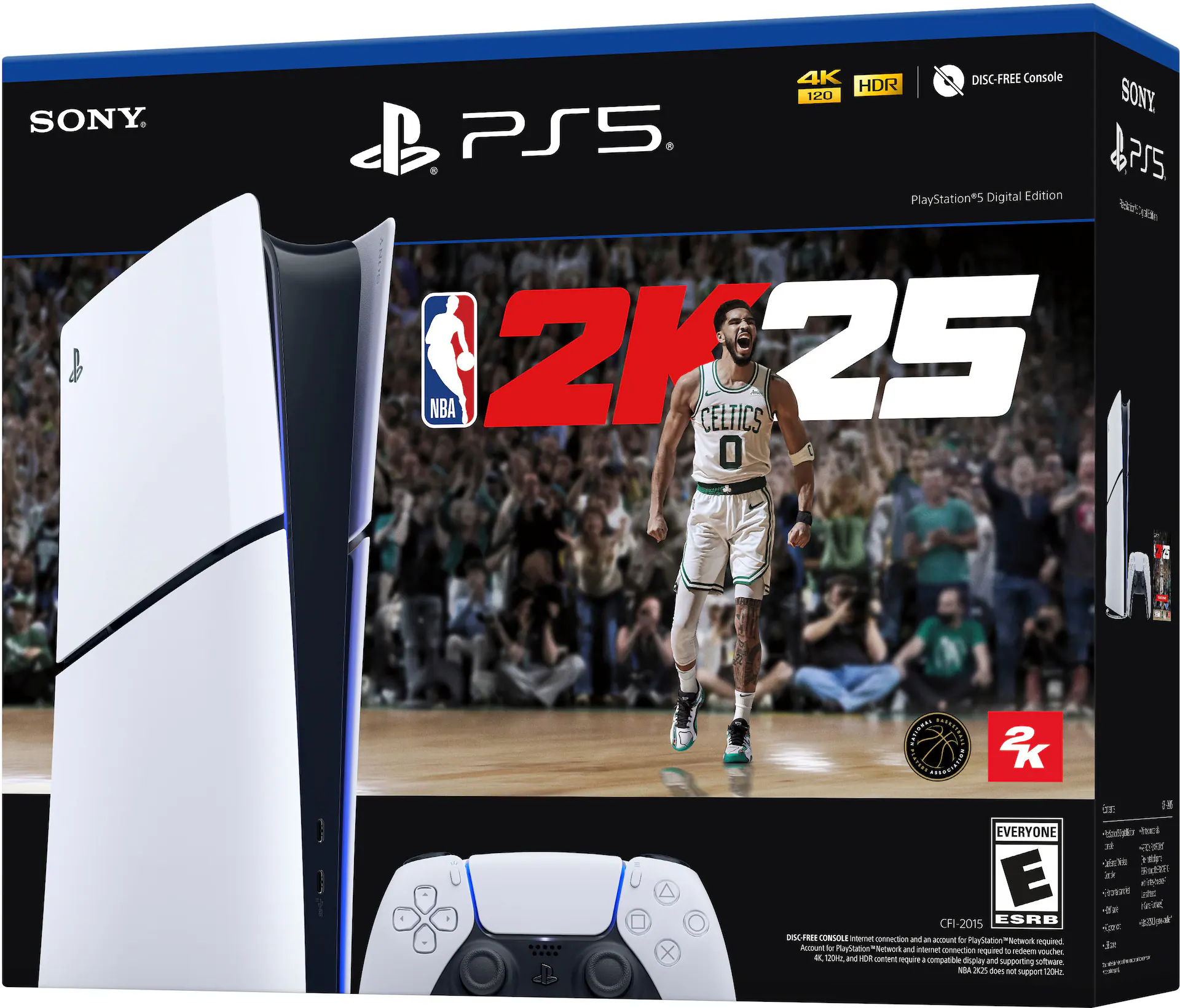 Sony PlayStation 5 Slim Console Digital Edition – NBA 2K25 Bundle Black ...