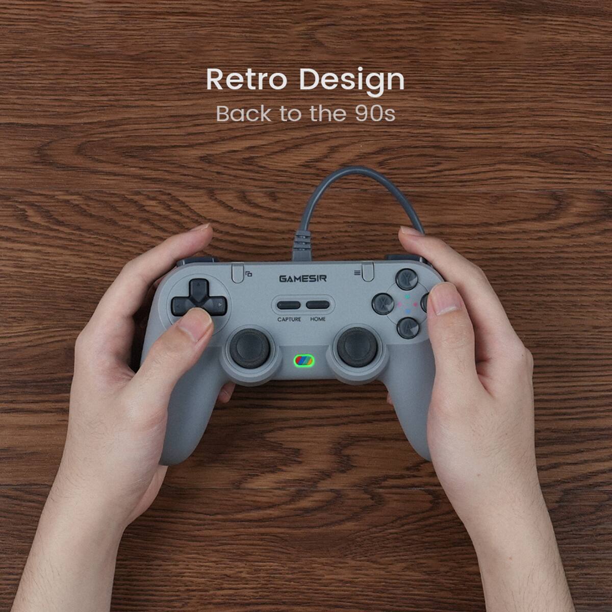 Retro Design  
Back to the 90s  

GAMESIR  
CAPTURE HOME