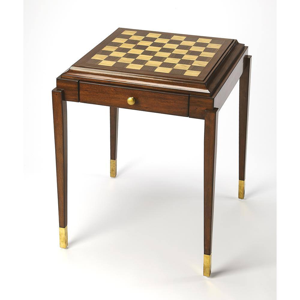 Alt View 2. Butler Specialty - Adrian Game Table - Medium Brown.