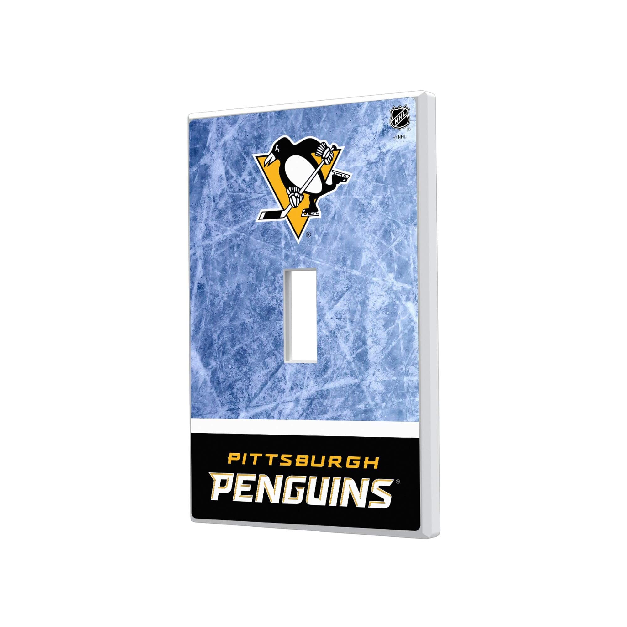 Keyscaper - Pittsburgh Penguins Wordmark Single Toggle Lightswitch Plate - Multicolor price history on PriceWatchPro