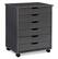 Front. Linon Home Décor - Monte Wide Six-Drawer Rolling Storage Cart - Gray.
