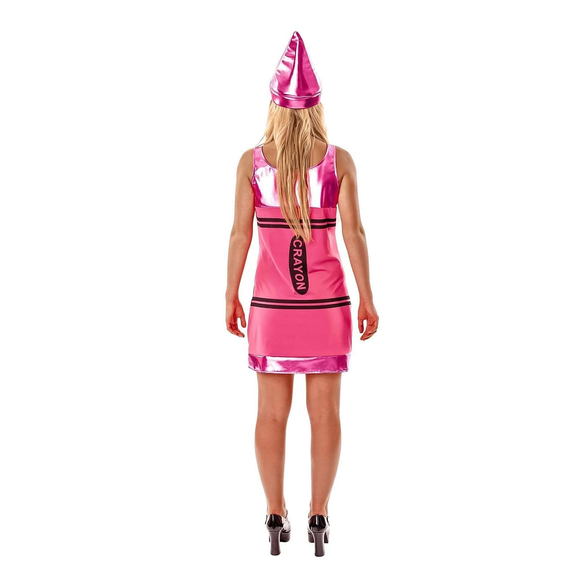 Alt View 10. Angels Costumes - Women's Pink Crayon Costume Dress - Small - Pink.