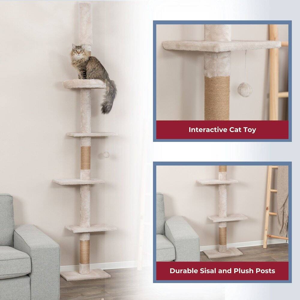 Interactive Cat Toy  
Durable Sisal and Plush Posts