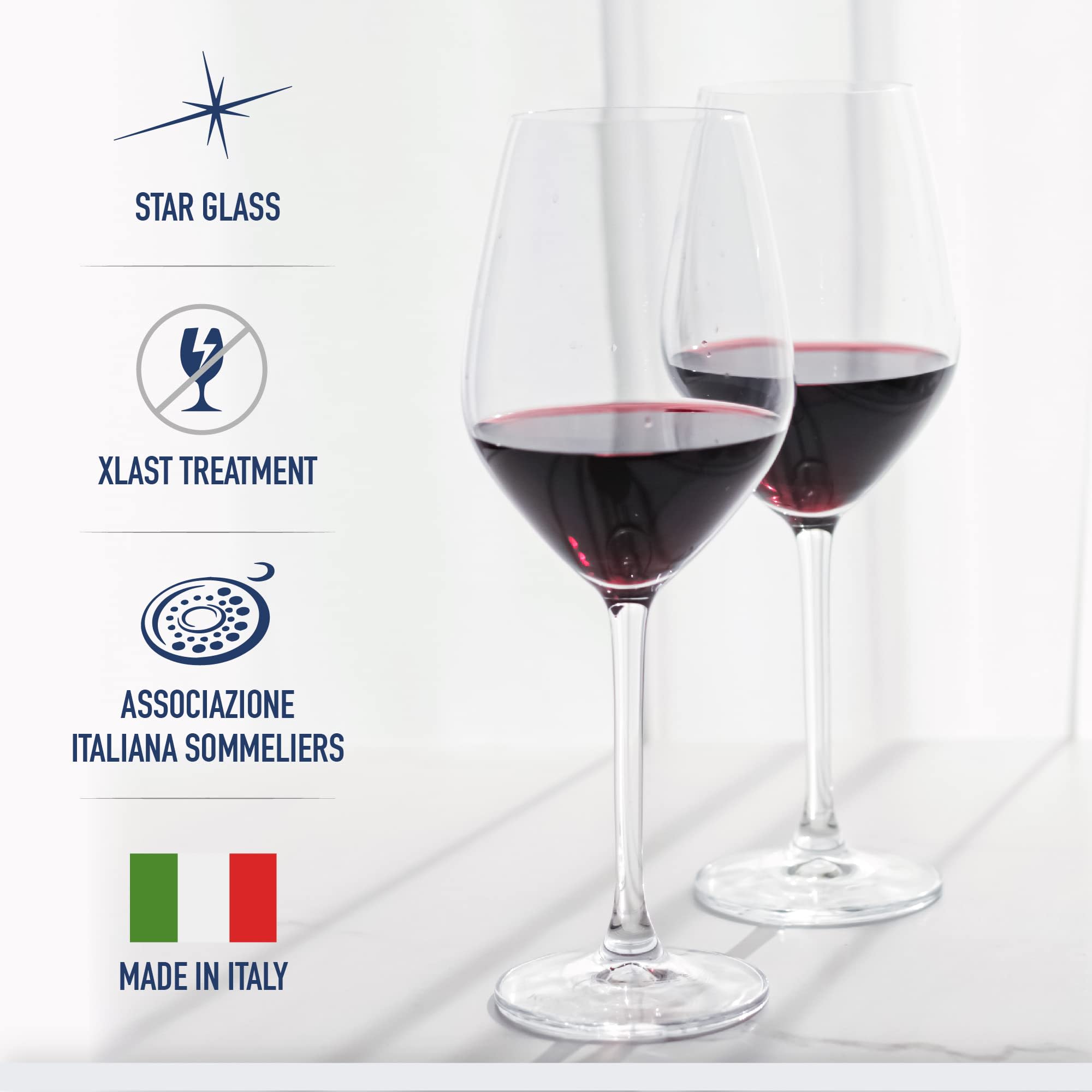 STAR GLASS  
XLAST TREATMENT  
ASSOCIAZIONE ITALIANA SOMMELIERS  
MADE IN ITALY