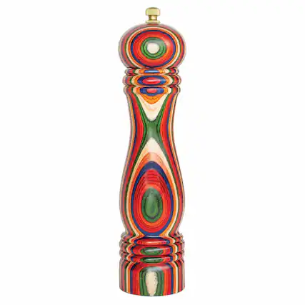 Front. Baltique - Marrakesh Collection Refillable Pepper Grinder - Red, Blue, Green, Orange.
