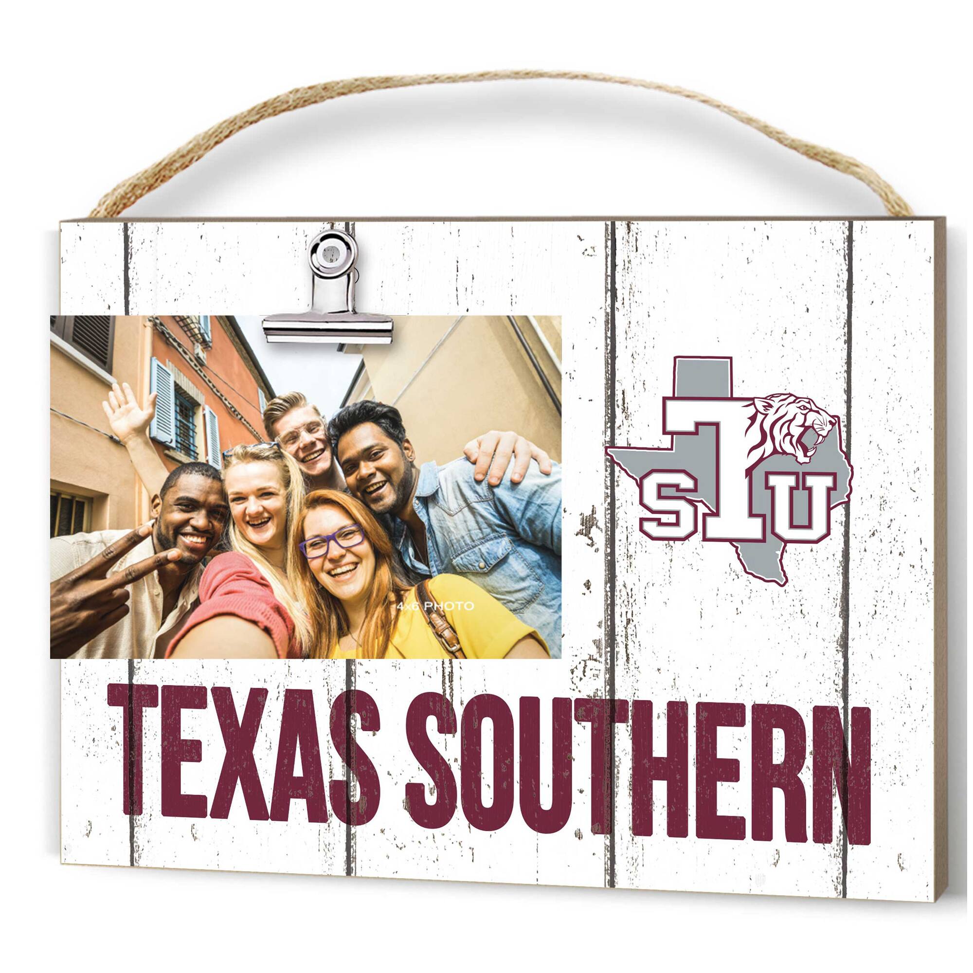 Texas Southern Tigers 8'' x 10'' Weathered Clip It Frame