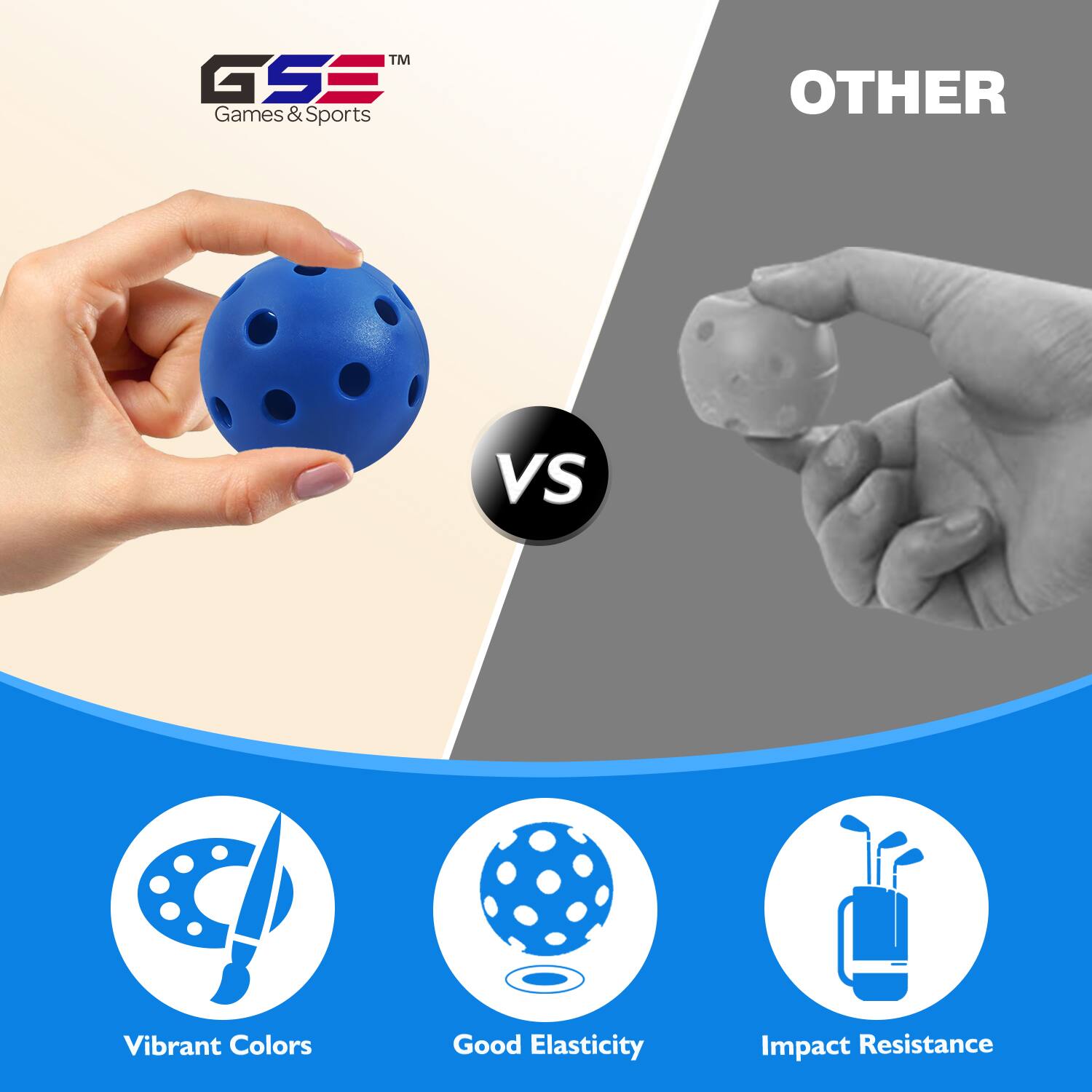 TM GSE Games & Sports OTHER VS Vibrant Colors Good Elasticity Impact Resistance