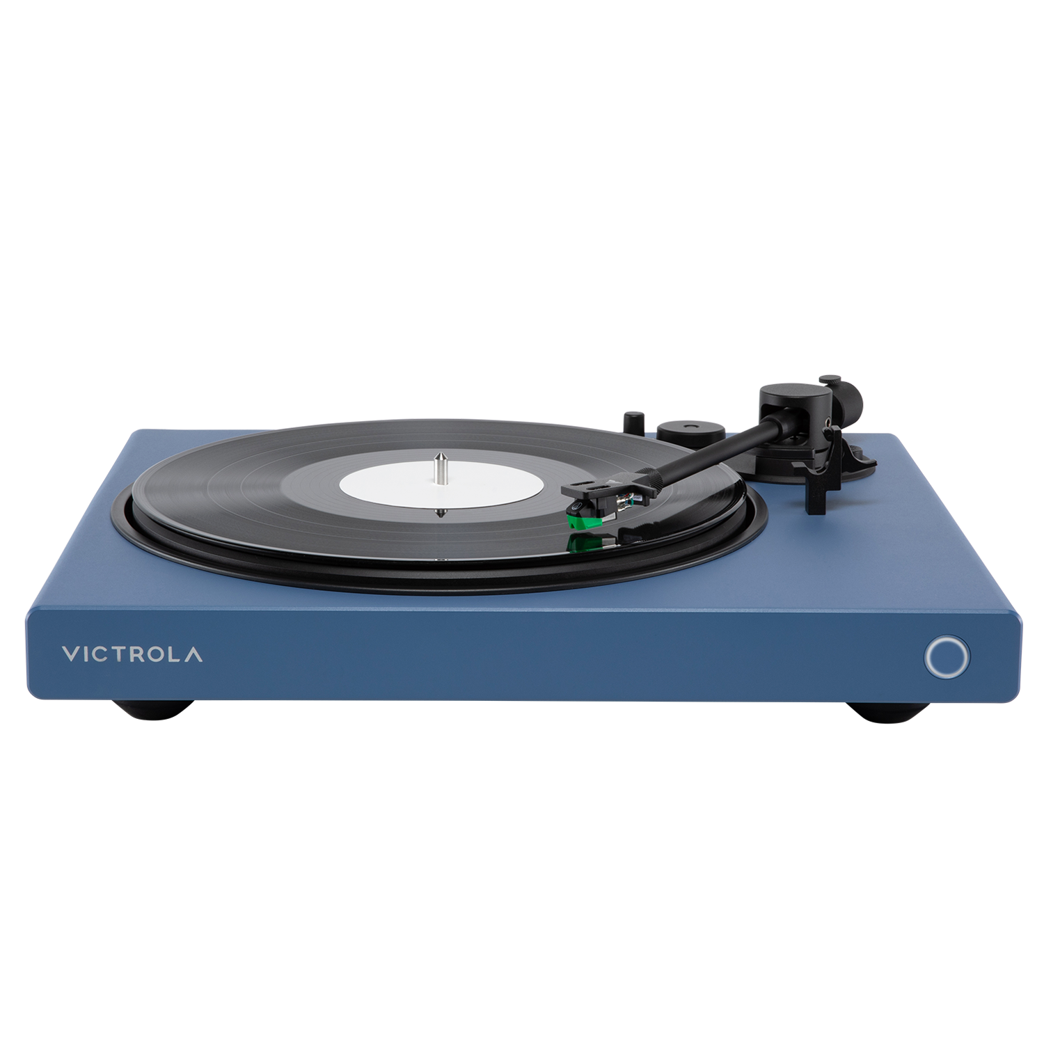 Alt View 4. Victrola - Victrola Wave Bluetooth Turntable with Auracast - Blue.