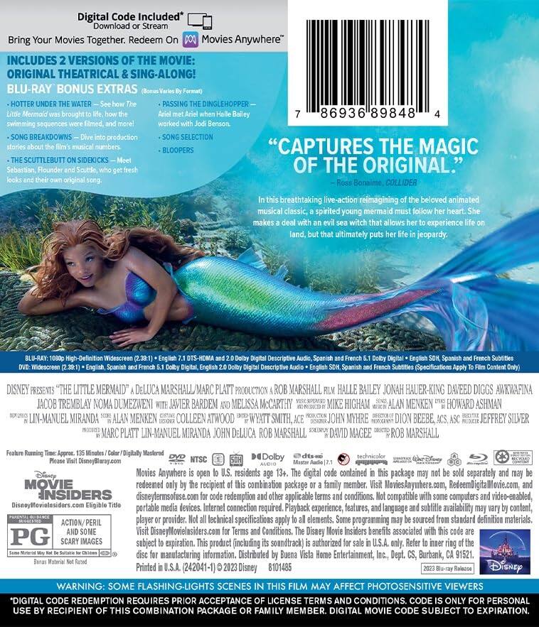 Alt View 1. The Little Mermaid   - BLU-RAY.