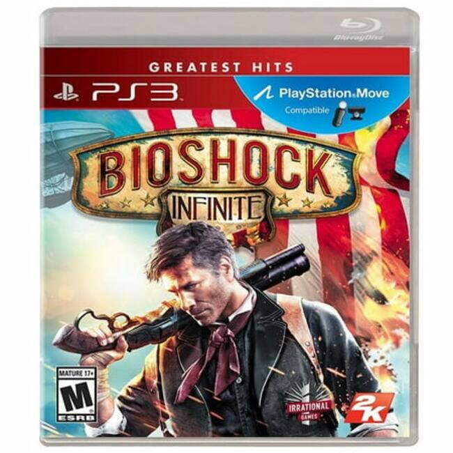 Greatest Hits  
PS3  
PlayStation Move Compatible  
Bioshock Infinite  
Mature 17+  
ESRB  
Irrational Games  
2K
