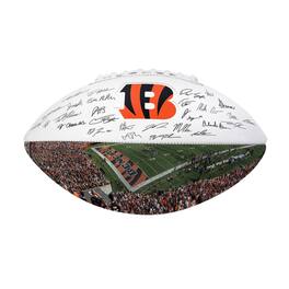 Logo Brands - Cincinnati Bengals 2025 Autograph Signature Football - Black