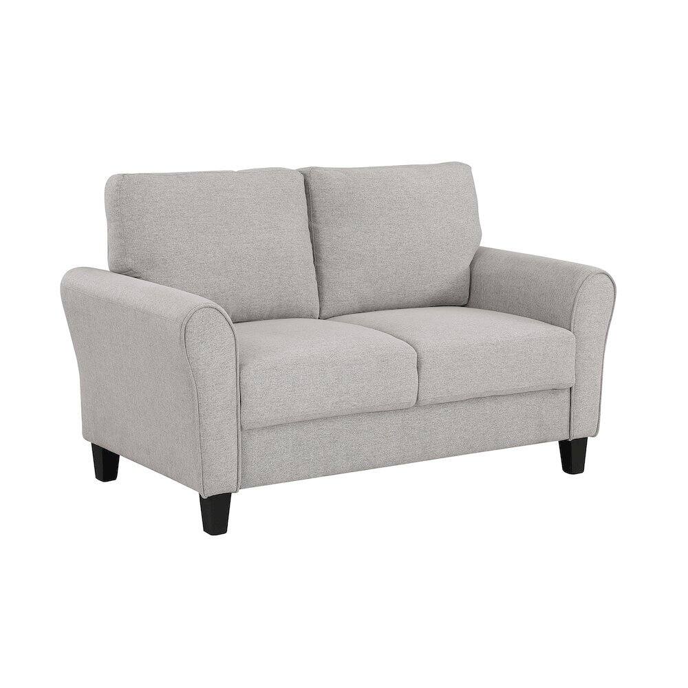 Front. Starlight Canyon Home - Sand Finished Upholstered Love Seat, Small Loveseat Sofa for Compact Spaces - Sand.