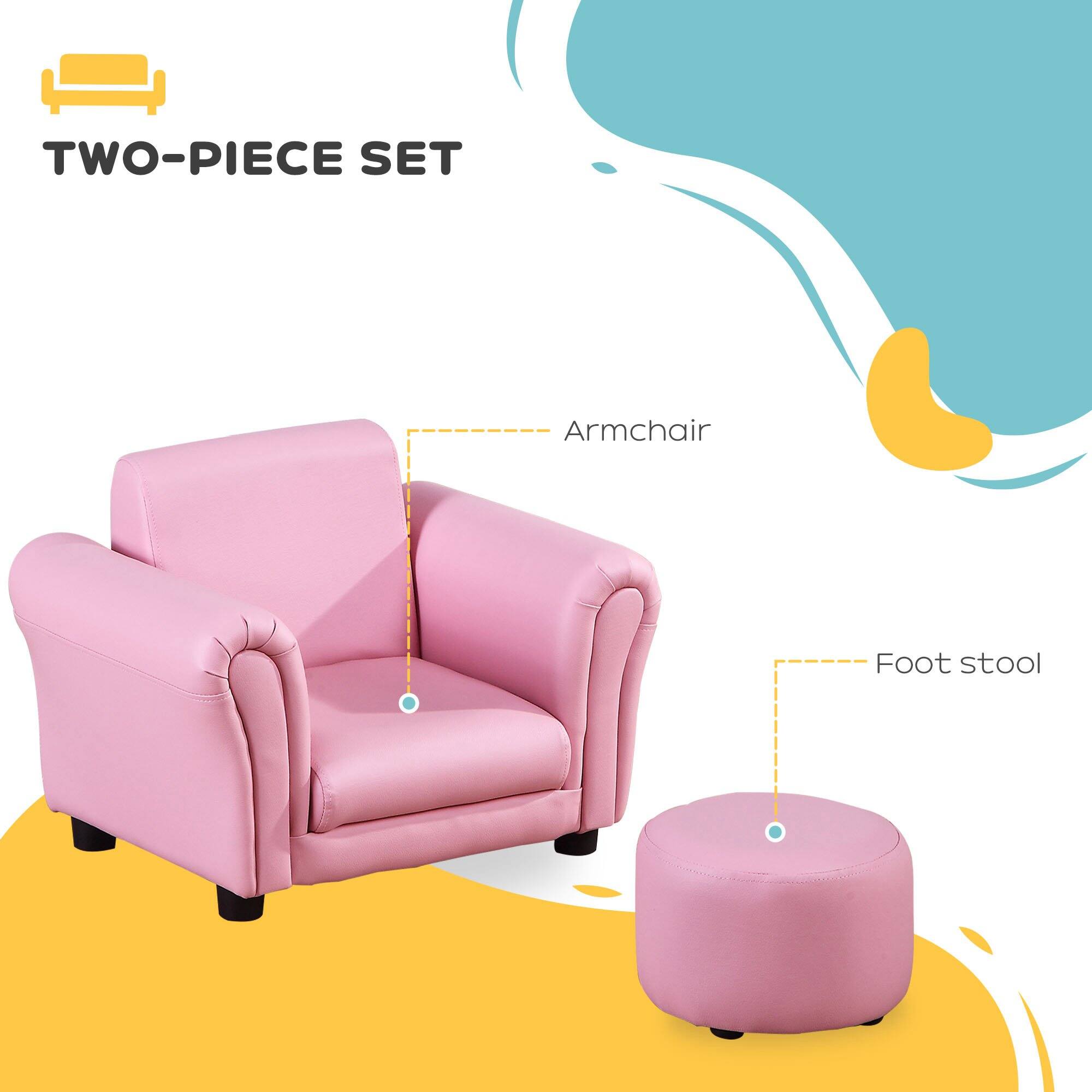 TWO-PIECE SET

- Armchair
- Foot stool