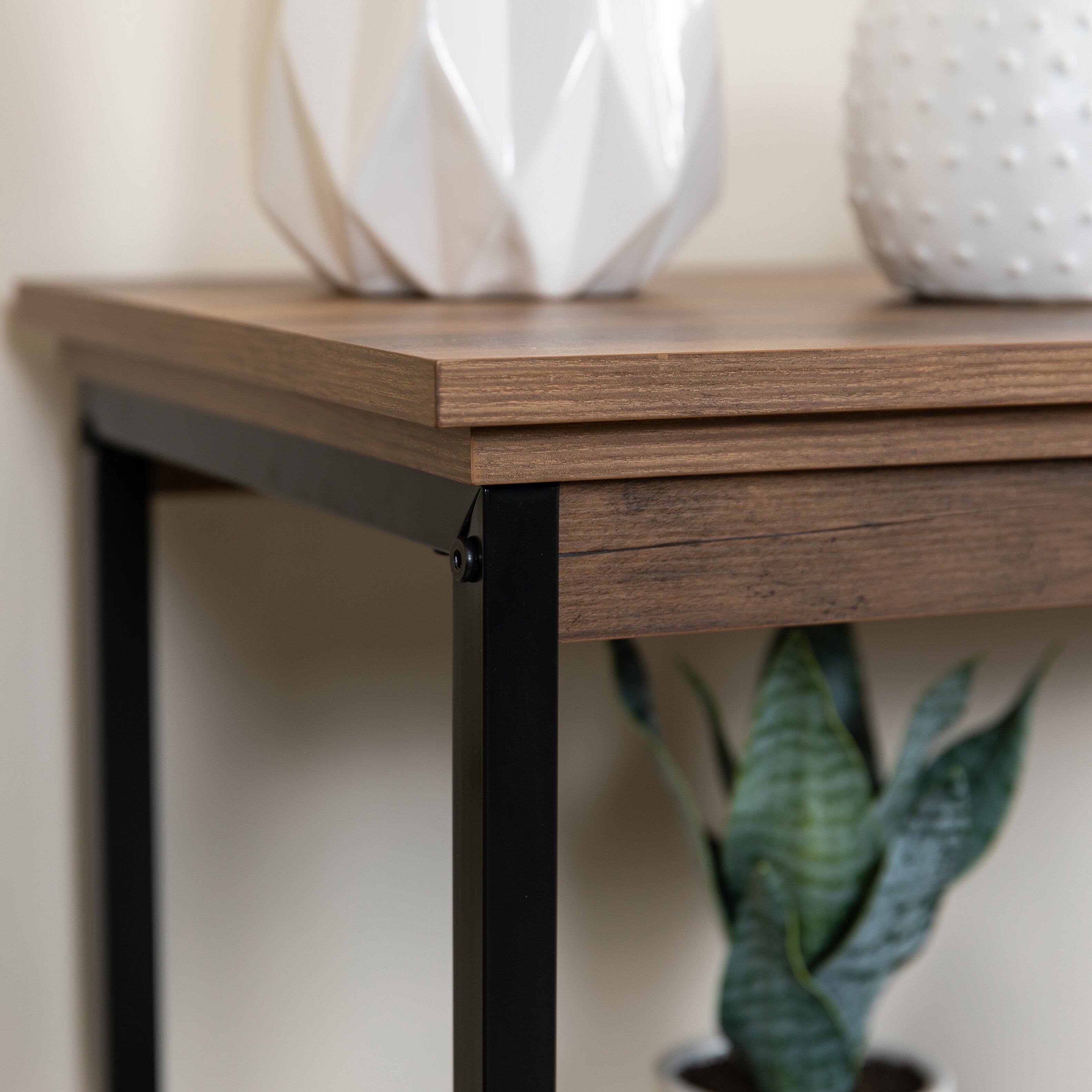 Alt View 4. Danya B - Oslo Contemporary 3-shelf Etagere Bookcase - Black, Brown.