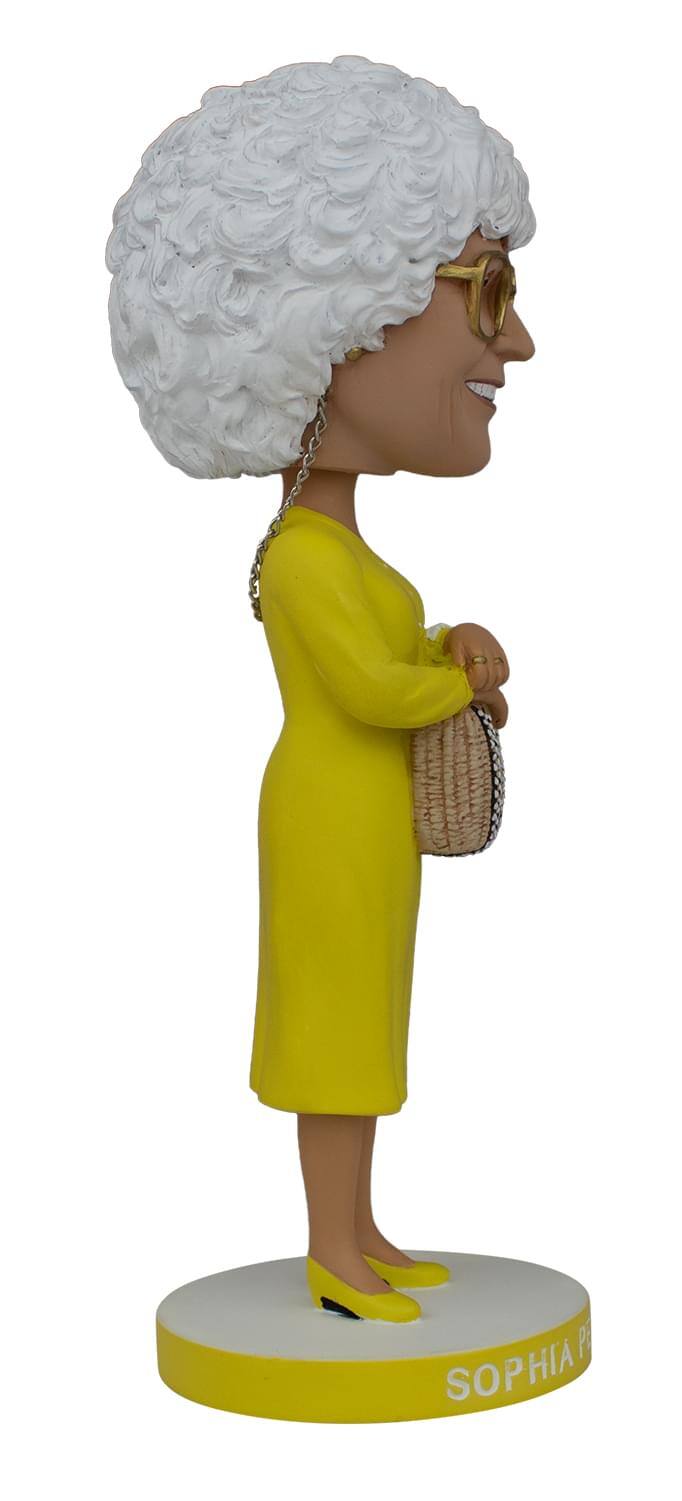Alt View 10. Icon Heroes - The Golden Girls 8 Inch Resin Bobblehead | Sophia Petrillo - Yellow.