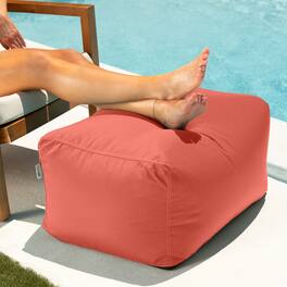 Jaxx - Leon Outdoor Bean Bag Ottoman - Flamingo
