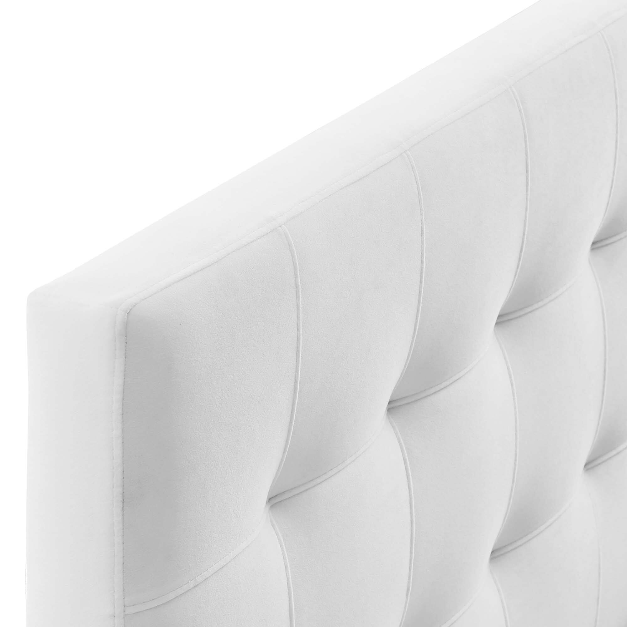 Alt View 1. Modway - Lily Biscuit Tufted Performance Velvet Queen Headboard by Modway - White.