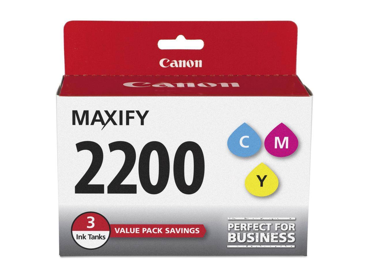 Canon MAXIFY 2200  
3 Ink Tanks  
VALUE PACK SAVINGS  
PERFECT FOR BUSINESS