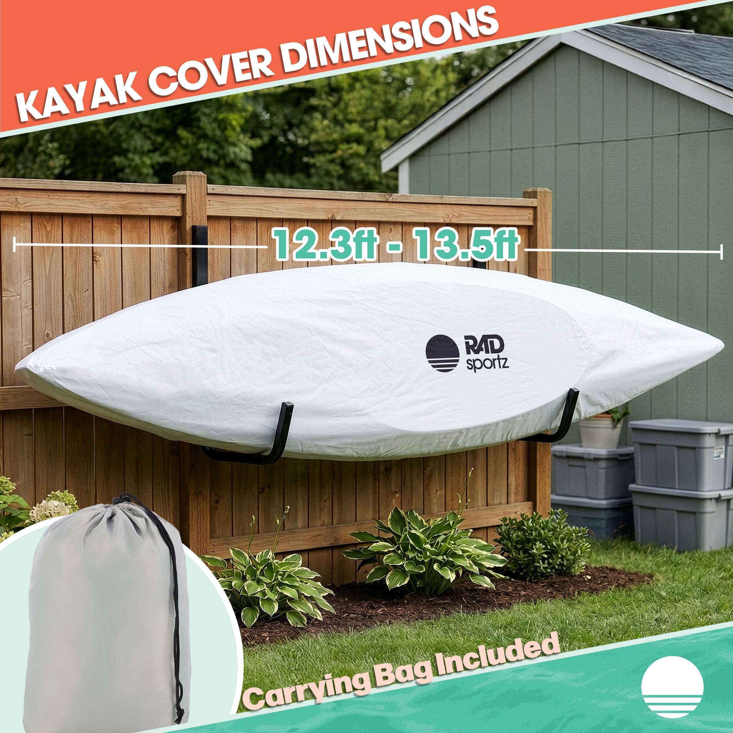 RAD Sportz Kayak Cover for 12.3 to 13.5ft Canoe, Paddle Board, SUP or ...