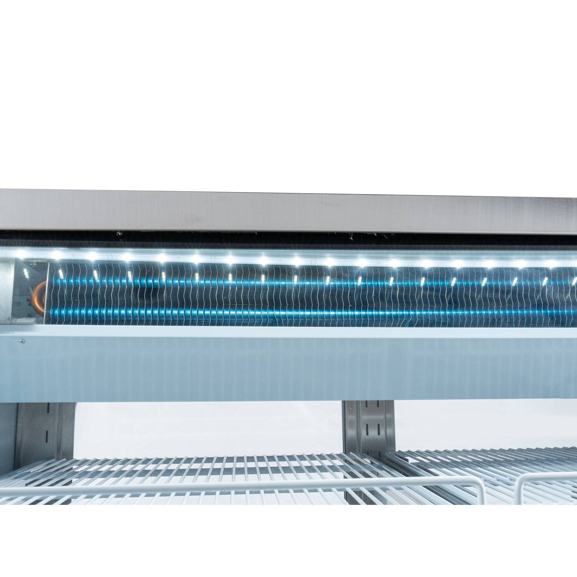 Alt View 6. Koolmore - 47 in. Deli Display Refrigerator - 18 Cu Ft. RD18C-SS - Stainless-Steel.