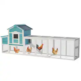 APRILSOUL - Wooden Chicken Coop for Easy Cleanin Large Outdoor Poultry Cage for Chickens Ducks and Small Animals