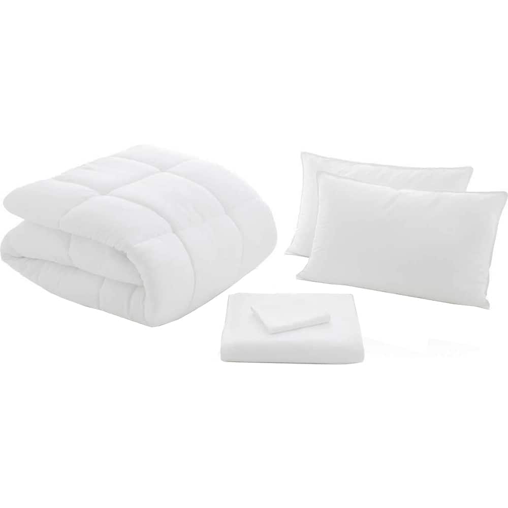 MALOU - Bed in a Bag - King - Bedding and Sheet set - White