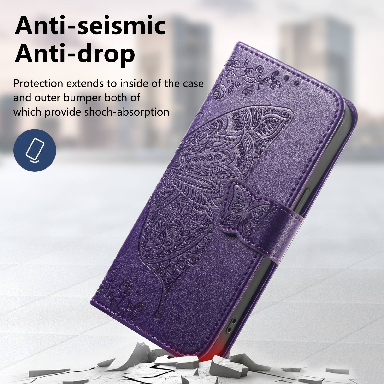 Anti-seismic Anti-drop Protection extends to inside of the case and outer bumper both of which provide shock-absorption