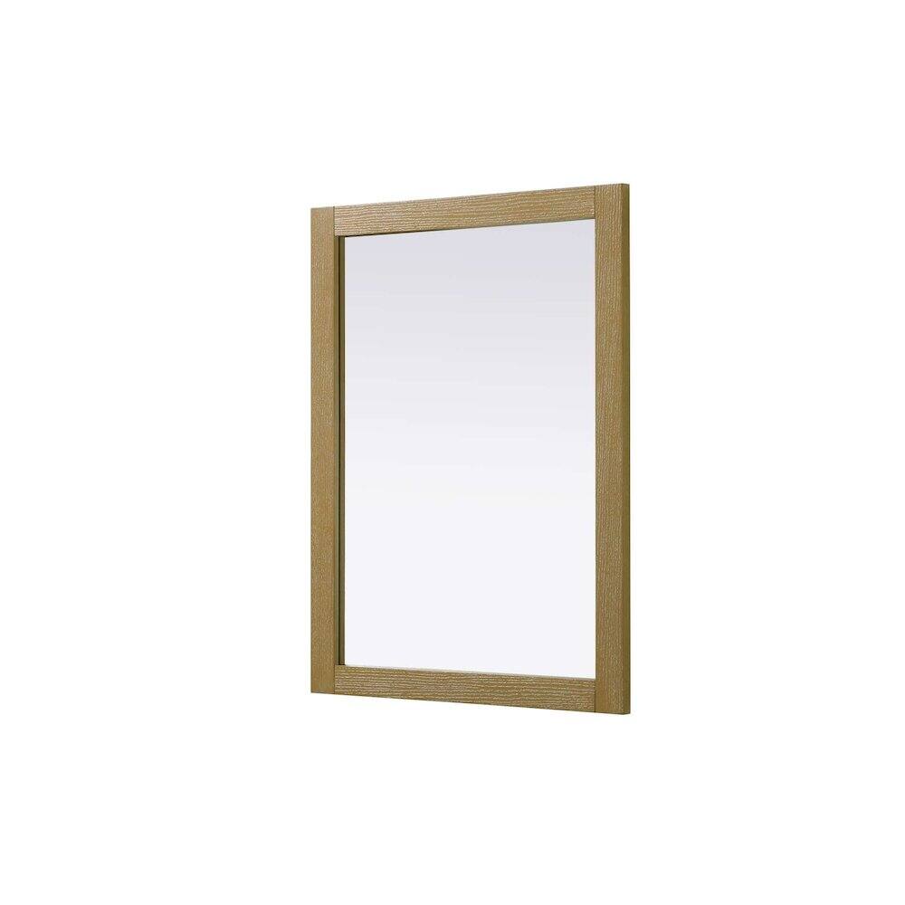 Alt View 2. Elegant Kitchen and Bath - Noah Wooden Rectangle Mirror 27 x 36 in Linen Oak - Linen Oak.