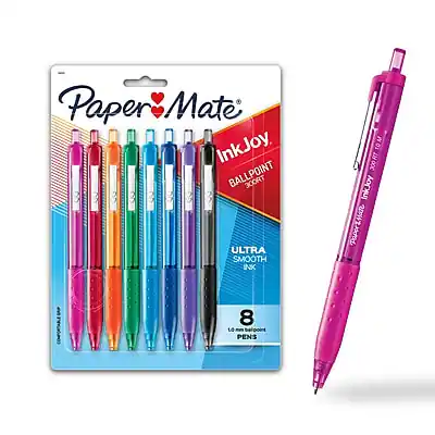 Paper Mate InkJoy
Ballpoint
Ultra Smooth Ink
8 Pens
10M
300RT
La PENS