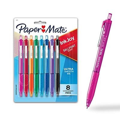 Paper Mate - InkJoy 300RT Retractable Ballpoint Pens, Medium Point, 1.0mm, Assorted Ink, 8/Pack (1781564/1945921)