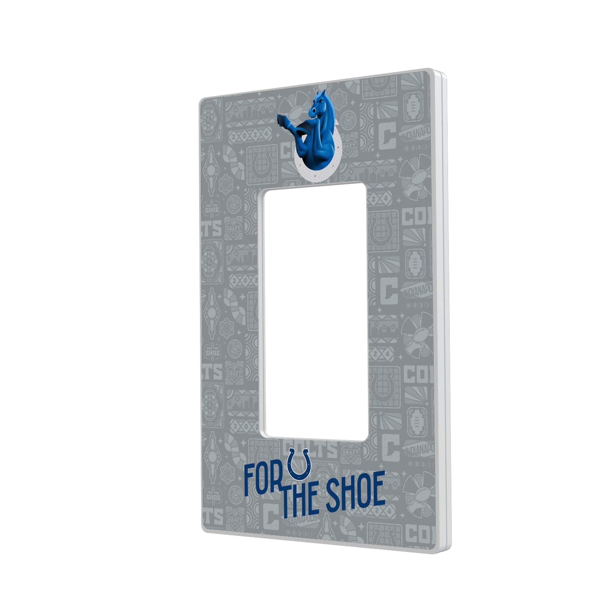 Keyscaper - Indianapolis Colts 2024 Illustrated Limited Edition Single Rocker Light Switch Plate - White price history on PriceWatchPro