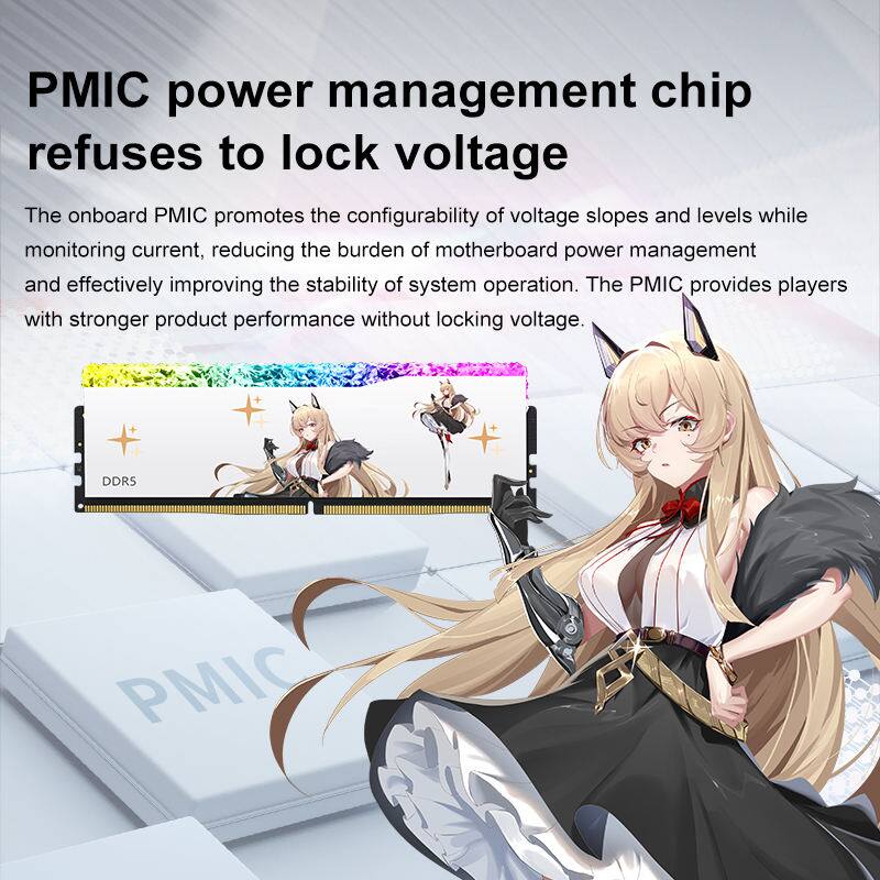PMIC power management chip refuses to lock voltage

The onboard PMIC promotes the configurability of voltage slopes and levels while monitoring current, reducing the burden of motherboard power management and effectively improving the stability of system operation. The PMIC provides players with stronger product performance without locking voltage.

DDRS PMIC