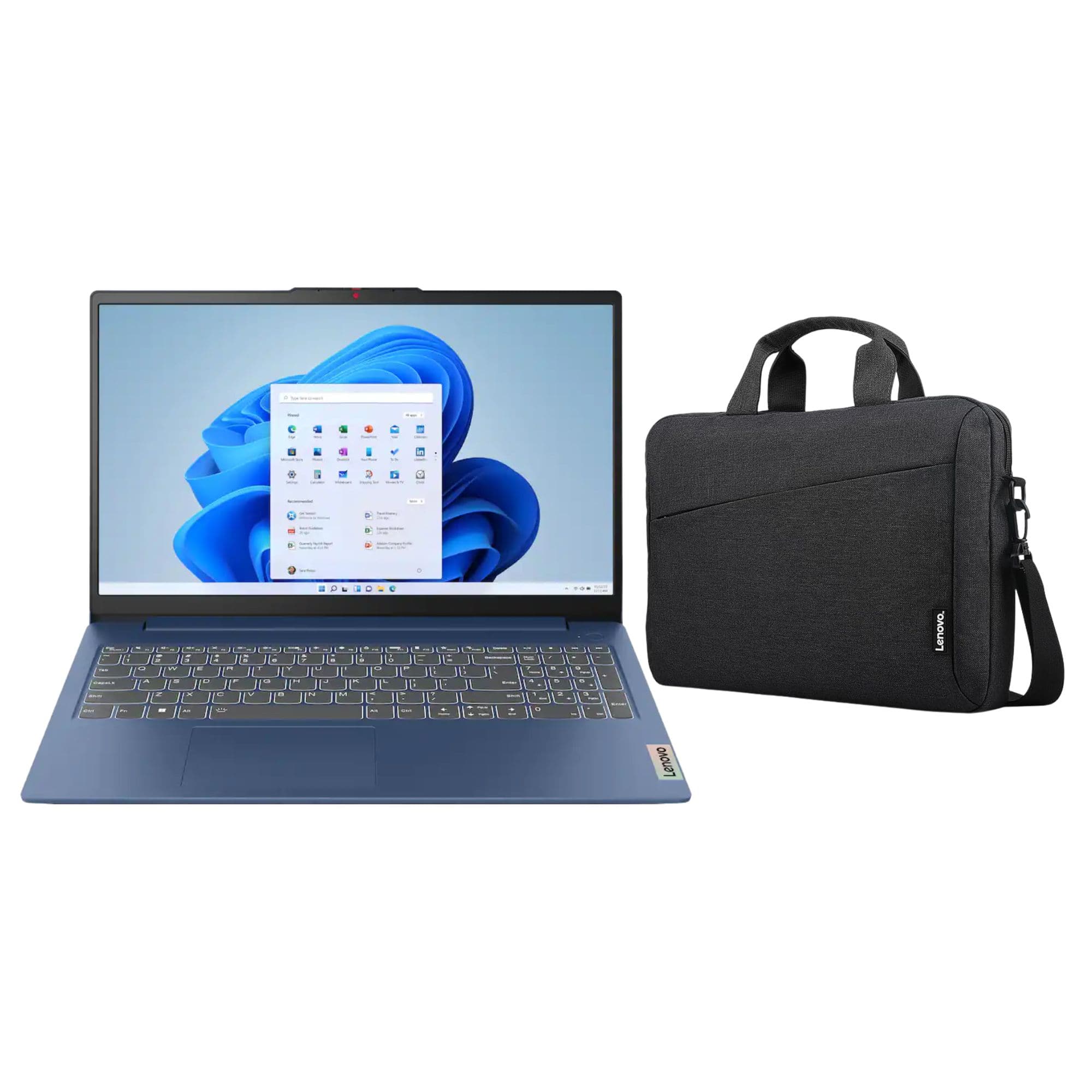 Bundle - Lenovo - IdeaPad Slim 3 15.6" Full HD Laptop - AMD Ryzen 5 40 2025 - 8GB Memory- 256GB SSD - Abyss Blue + Carry Case