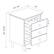 Alt View Zoom 40. Walker Edison - Modern 2-Piece 3-Drawer Nightstand Set - Gray.
