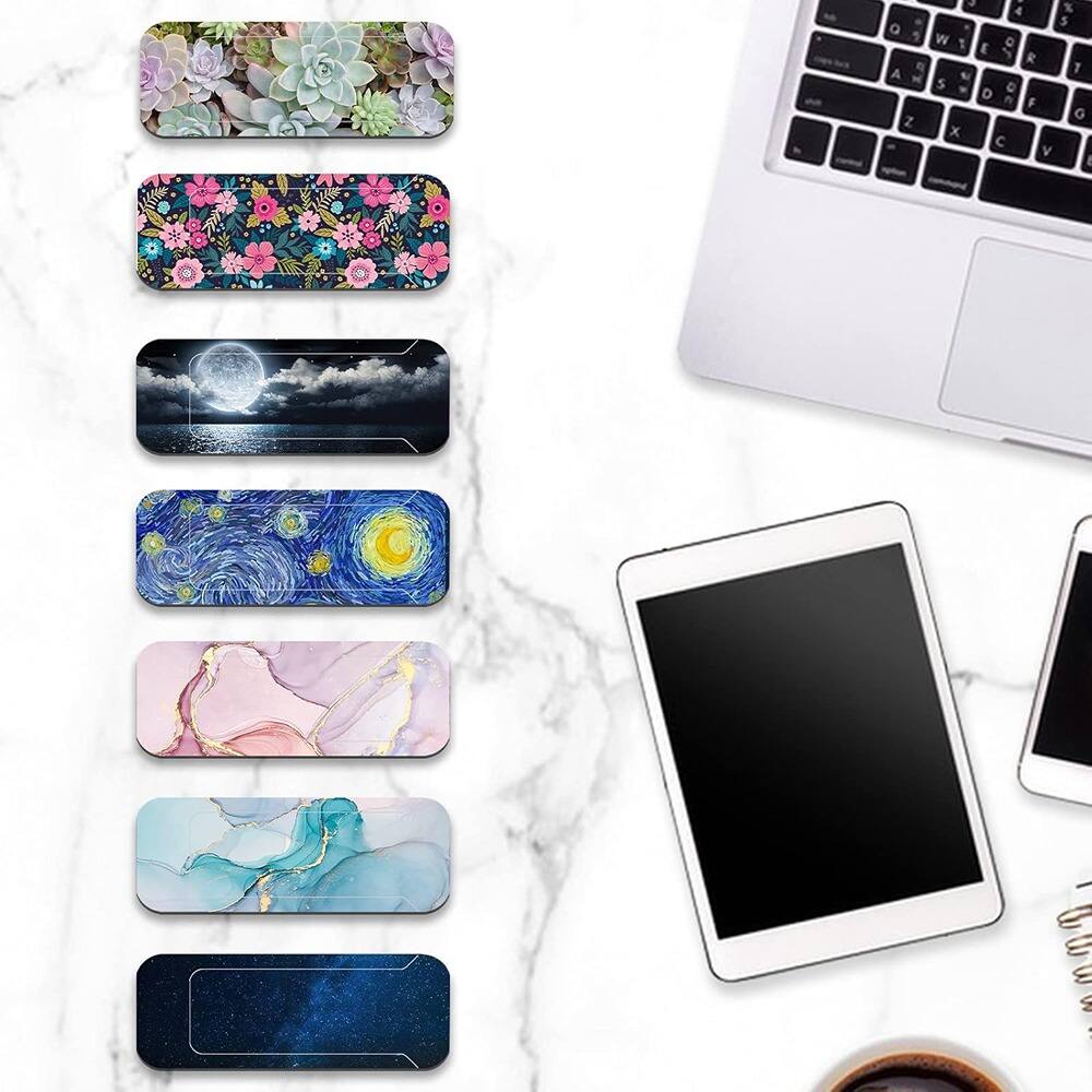 Alt View 2. RTMB - Ultra‑Thin Webcam Cover Slides – Privacy Blockers, Black 3‑Pack.