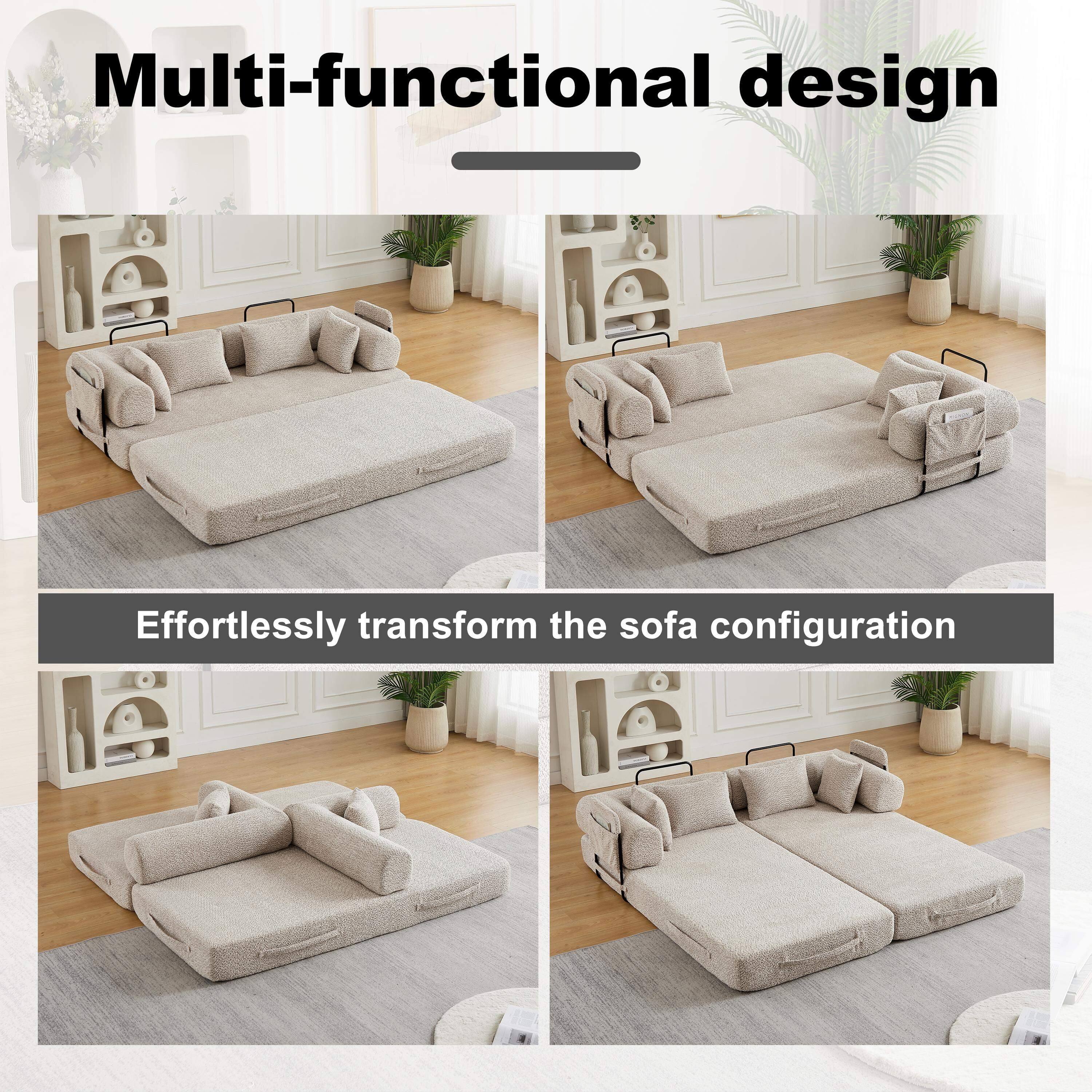 Multi-functional design  
Effortlessly transform the sofa configuration