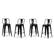 Angle. Simpli Home - Rayne Metal Counter Height Stool (Set of 4) - Black.