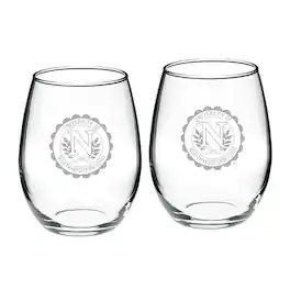 Jardine - Northwestern Ohio Racers Team Graphic Two-Piece 21oz. Stemless Wine Glass Set - Multicolor